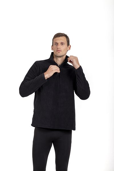 OIL COMPANY Μαύρο Φούτερ Thermal Fleece Unisex