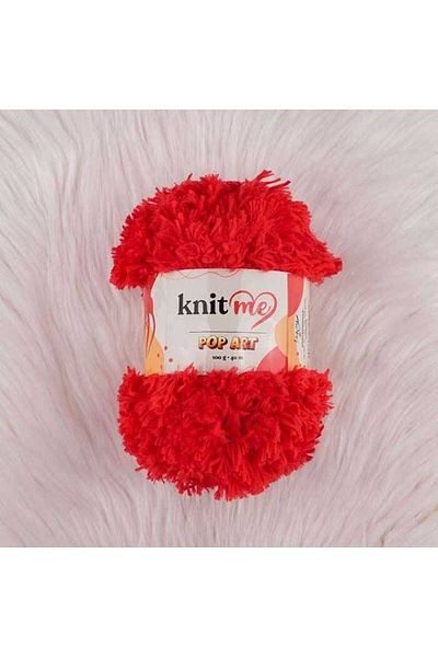 knitme 5 Τεμάχια Pop Art Πλεκτό Σχοινί 964 Κόκκινο