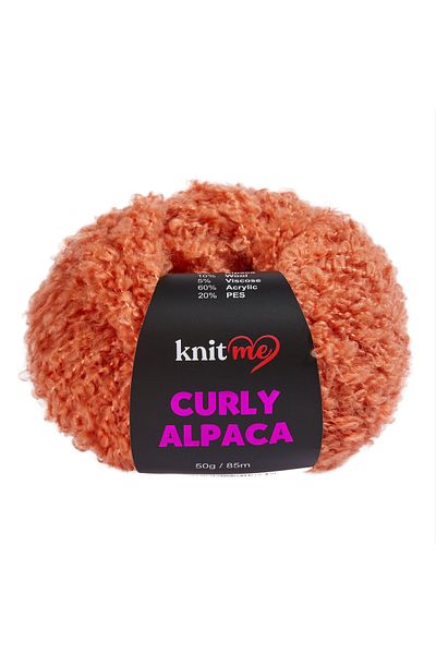 knitme 5 τμχ Μαλακό βελούδινο σχοινί με μπούκλες από μαλλί αλπακά με σγουρή υφή KC16