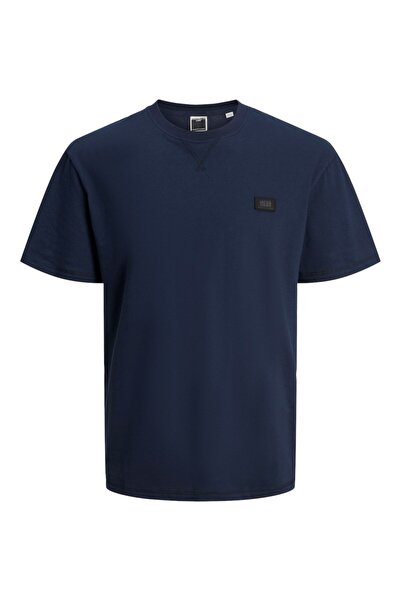 Jack & Jones Ανδρικό μπλουζάκι με λαιμόκοψη JCOCLASSIC Twill J&J Navy Logo