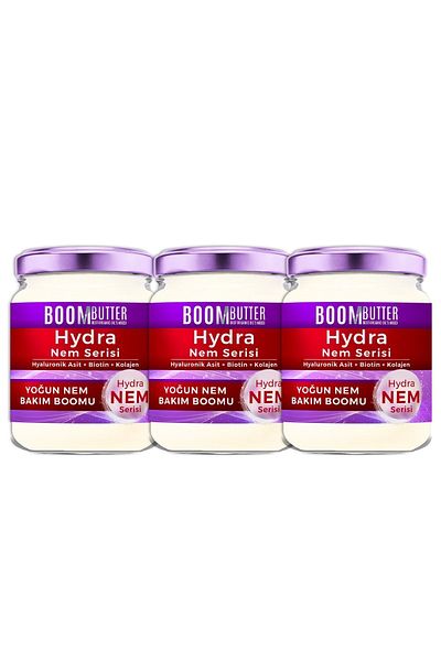 BOOM BUTTER Hydra Intensive - 3-Piece Moisture Hair Care Boom Deal Pack