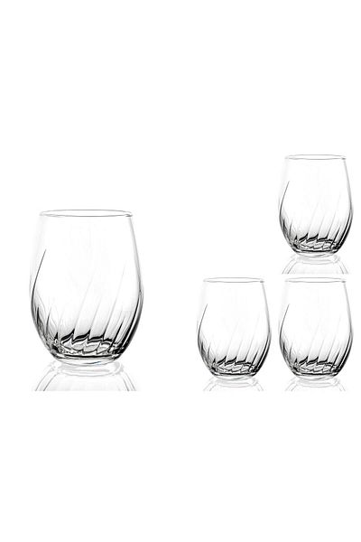 Mikasa Moor Crystal D'arques Swirly 4-Piece Water Glass 36cl