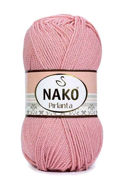 NAKO Diamond Amigurumi Πλεκτό νήμα χειρός 5 Συσκευασία Πούδρα Ροζ 5408