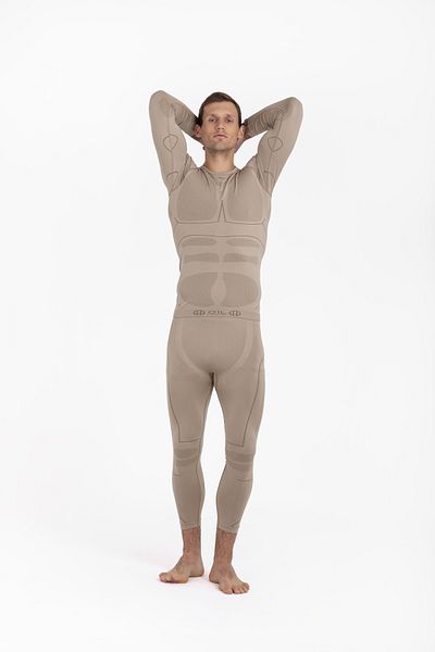 OIL COMPANY Sand Unisex Θερμικά Εσώρουχα Top Seamless III. Επίπεδο Επαγγελματίας