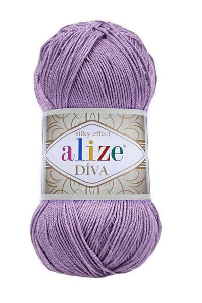 Alize 5 τεμάχια Diva Mercerized String Καλοκαιρινό μπικίνι μπουστάκι Μπλούζα πλεκτό σχοινί Violet 622