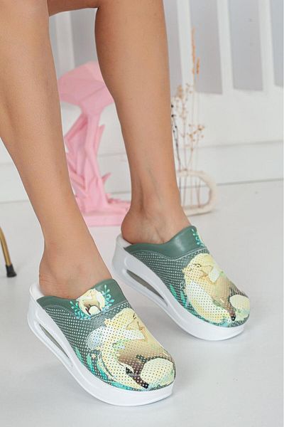 Dr. Mitra Air Sole Doctor Nurse Hospital Cook Slippers Patterned