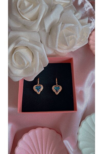 CLARİS 316l Çelik Lacivert Yansımalı Prenses Küpe