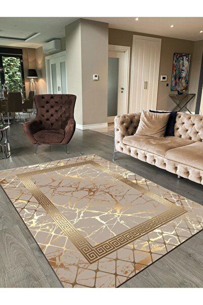 Banyosa Halı Modern Salon Mutfak Halısı Dijital Baskı Makinada Yıkanabilir De...