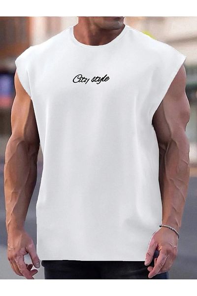 Machetta Ανδρικό μπλουζάκι White City με στάμπα Oversize