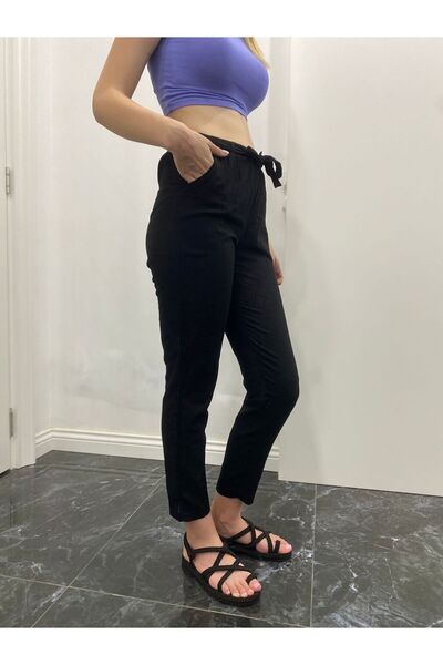 Bohemian Linen Slimfit Trousers