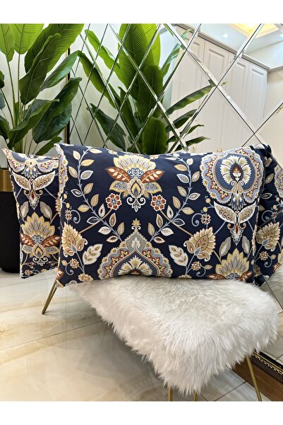 micoton طقم غطاء وسادة ذهبي مكون من قطعتين 100% قطن