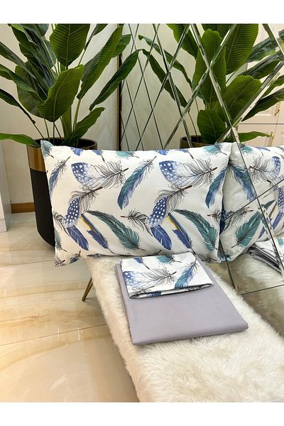 Özcan Ev Tekstil Life Double Charafe Set with Pillows