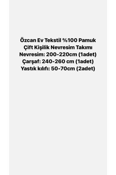Özcan Ev Tekstil Cotton Single Duvet Cover Set