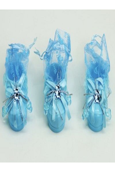 Kazanabil 12 PACK BABY BOOTS SHAPE GIFT BAG BLUE