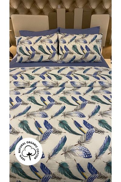 Özcan Ev Tekstil 100% Cotton Single Duvet Cover Set