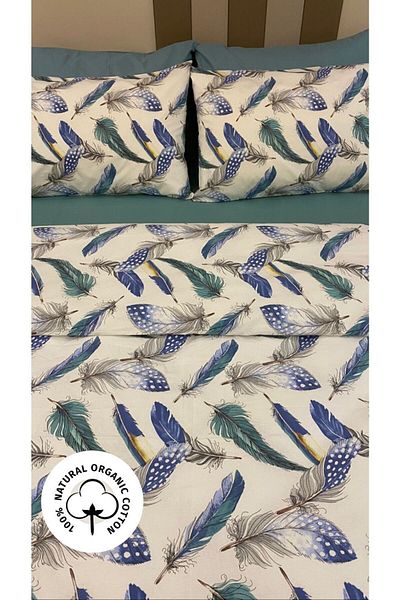 Özcan Ev Tekstil 100% Cotton Single Duvet Cover Set
