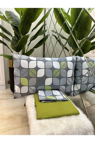 micoton Life Double Sheet Pillow Set Green