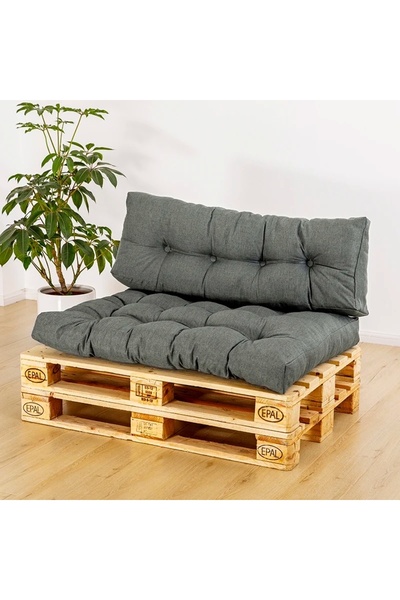 Rual Su Geçirmez Kumaş Bahçe&balkon Palet Üstü Sırt Dayamalı Özel Dolgulu Kal...