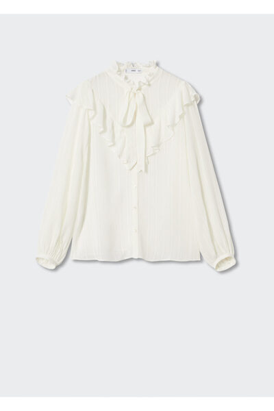 MANGO Woman Kırık Beyaz Kadın Büstiyer  37004041