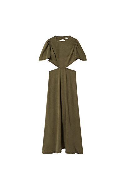 MANGO Woman HAKİ Kadın Yetişkin Elbise  37091284