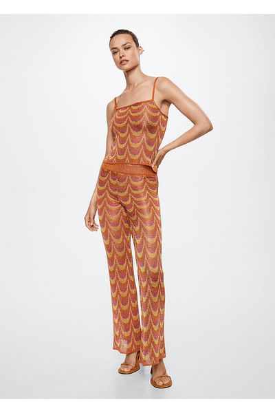 MANGO Woman Bustieră portocalie pentru femei 37081306