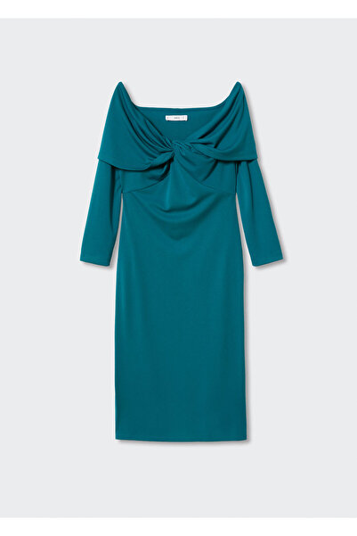 MANGO Woman TURQUESA Kadın Yetişkin Elbise  37065813