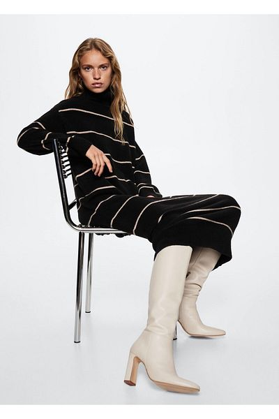 MANGO Woman Cizme de damă bej37097110
