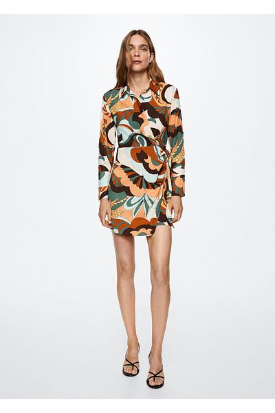 MANGO Woman TURQUESA Γυναικείο Φόρεμα Ενηλίκων 37025970