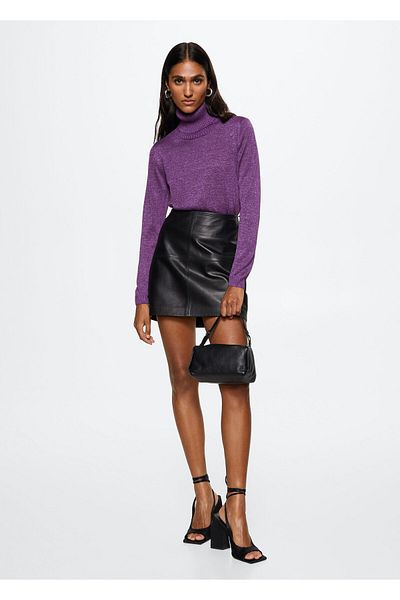 MANGO Woman Purple Women's Sweater37015970