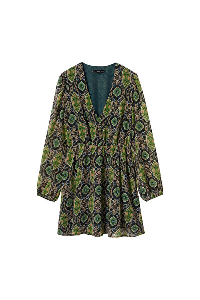 MANGO Woman Zöld női ruha37068260