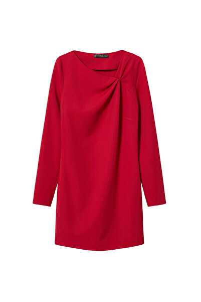 MANGO Woman Piros női ruha 37065965