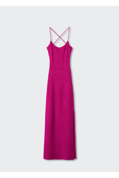 MANGO Woman Fuşya Kadın Elbise  37057765
