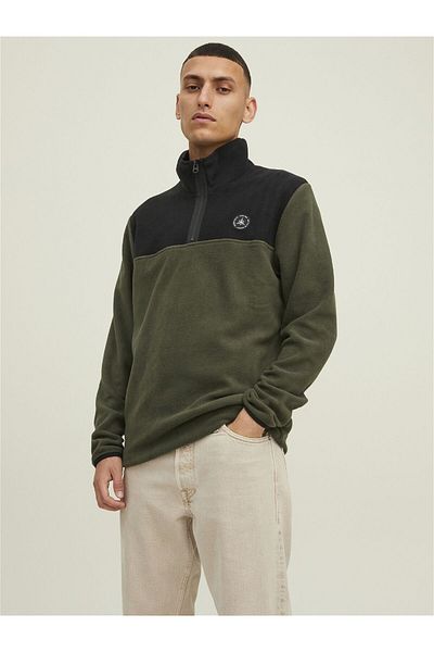 Jack & Jones High Collar Fleece Sweatshirt