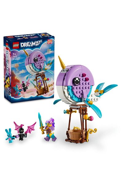 LEGO Dreamzzz ™   Izzie's 71472-7 Years Old Nashorn and Hot Air Balloon - Construction Set (156 Pieces)