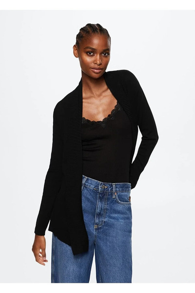 MANGO 37050251 Πουλόβερ και Ζακέτες Μαύρα