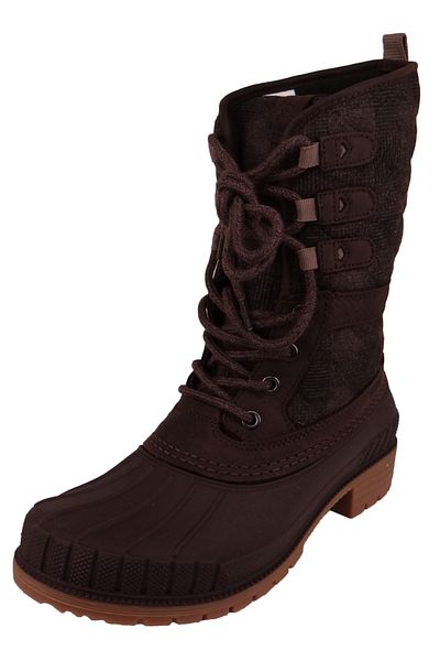 Kamik Damen Winterstiefel Winterschuhe Sienna 3 NK2476 Grün Java Leder/Synthetik mit DOVER LaufsohleEVA