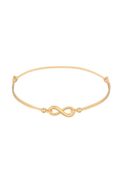 ELLI Armband Damen Unendlichkeitssymbol mit Nylon in 925 Sterling Silber vergoldet