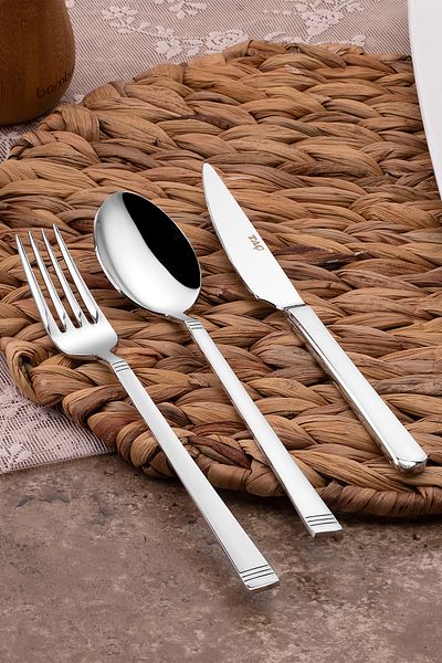 Taç Ravello Arlet 84 Pieces 12 Person Fork Spoon Knife Set