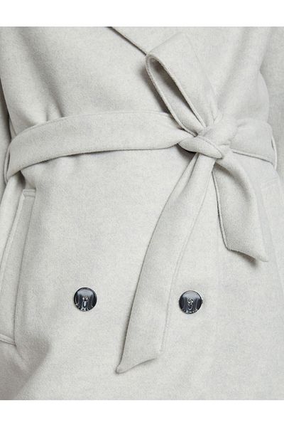 Koton Wrapped Coat Belted Flotilla Pocket Detailed