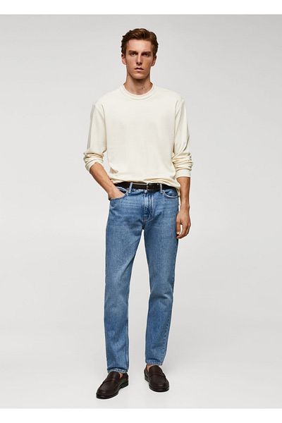 MANGO Man 100% cotton long-sleeved T-shirt