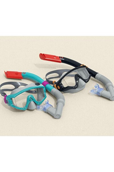 BESTWAY Çocuk Şnorkel Set Spark Wave Siyah Renk 7 ile 14 Yaş Arası - Mavi Su ...