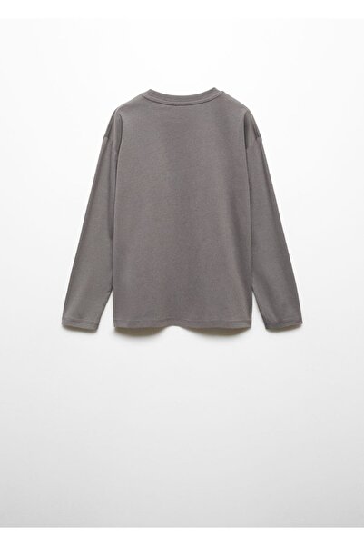 MANGO Kids Μπλουζάκι με μακρυμάνικο σχέδιο