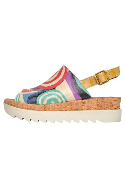 Dogo Women's Vegan Leather Multicolored Thick Sole Sandals - Sun Days Design