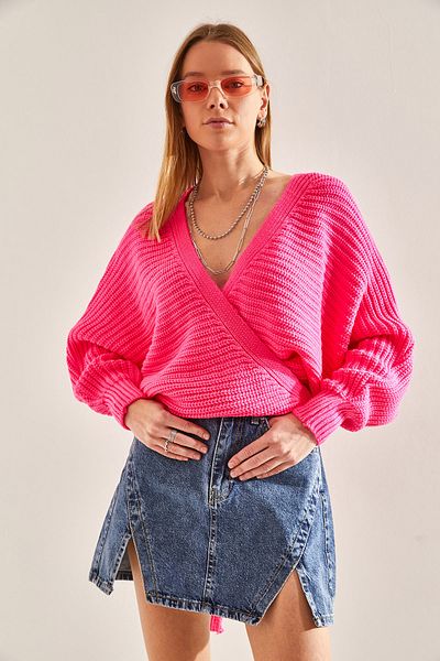Bianco Lucci Women's Tie Detailed Knitwear Cardigan