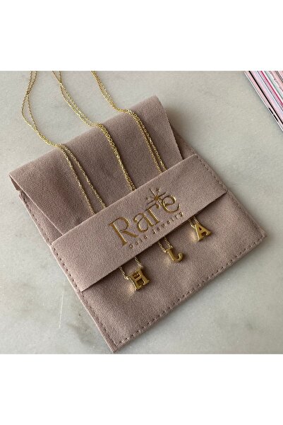 Rare Gold Jewelry Minimal Harf Kolye 925 Ayar Gümüş J gold