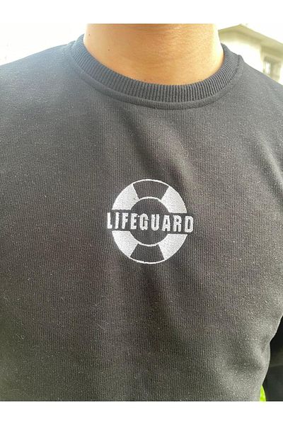 SOLENROSA Hanorac cu glugă brodat LIFEGUARD