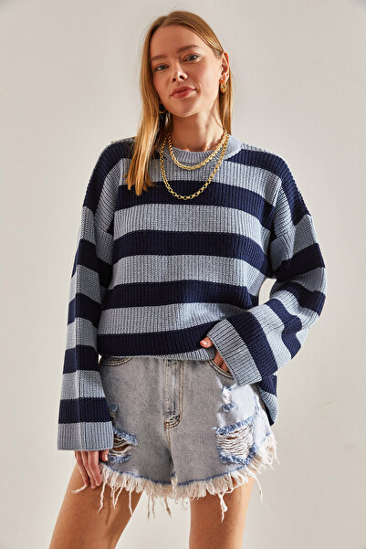 Bianco Lucci Dámský vzorovaný úpletový svetr