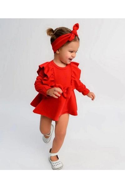 Manj Baby Bow Romper Dress