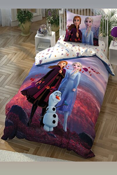 Taç Tek Kişilik Kız Çocuk Uyku Seti 5 Parça %100 Pamuk