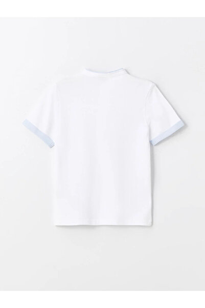 LC Waikiki Chlapecké tričko LCW Kids Prevailing Collar Basic s krátkým rukávem